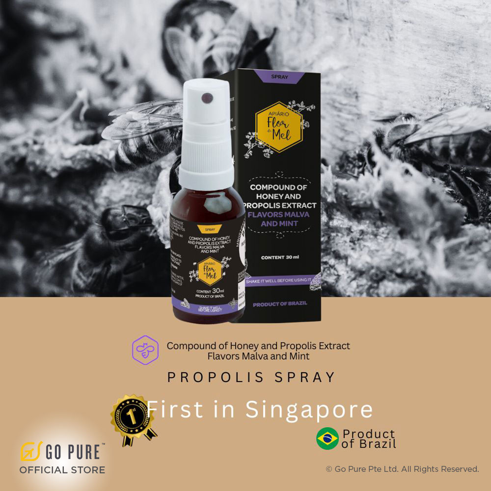 Flor de Mel Propolis Throat Spray (Purple)