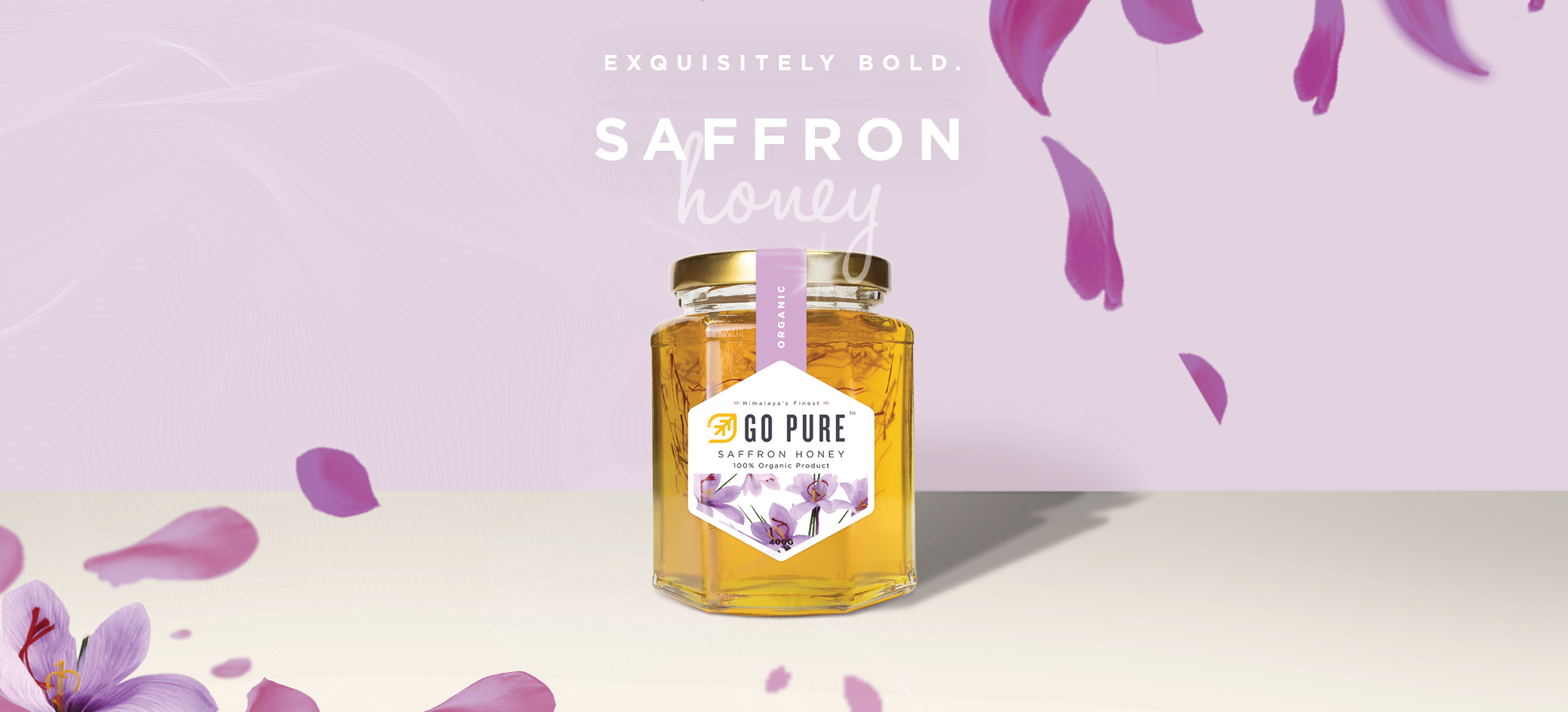 Organic Saffron Honey. Exquisitely Bold.