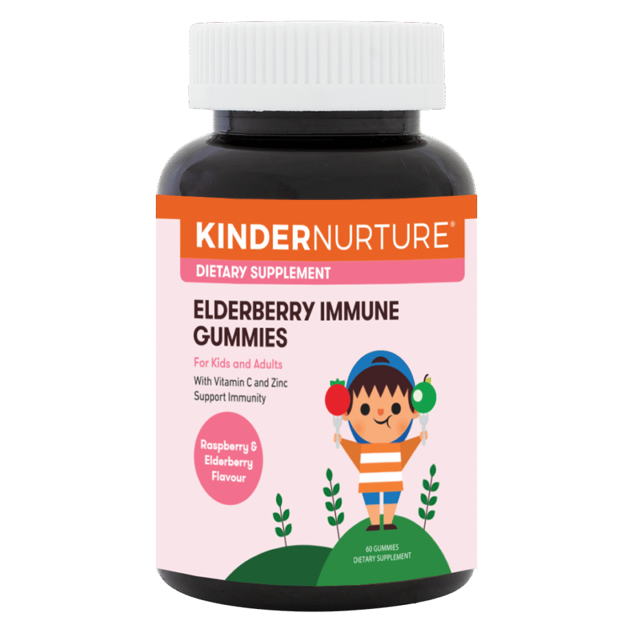 KinderNurture Elderberry Immune Gummies, 60 gums