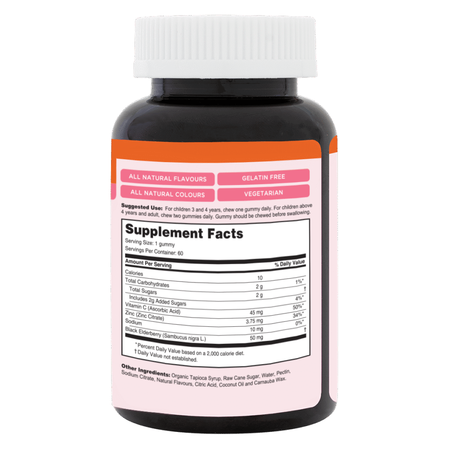 KinderNurture Elderberry Immune Gummies, 60 gums - Image 2